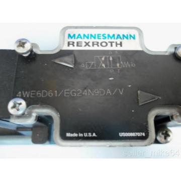 MANNESMANN Germany France REXROTH 4WE6D61/EG24N9DA/V 24 VDC HYDRAULIC VALVE