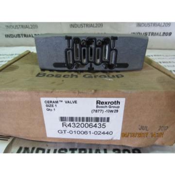 REXROTH France Canada CERAM VALVE RT32006435 GT-010061-02440 NEW