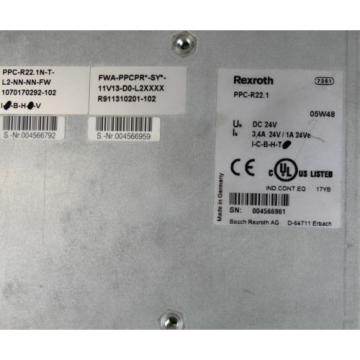 Rexroth Italy Russia Indramat Bosch PPC-R22.1N-T-L2-NN-NN-FW Control Module *XLNT* PPC-R22.1