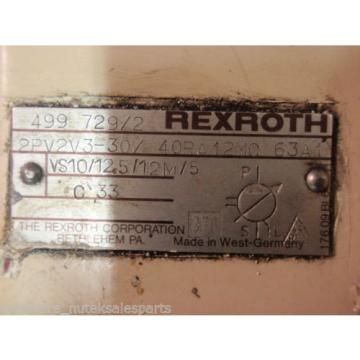 Rexroth Singapore Korea Hydraulic Variable Vane Pump &amp; Motor 2PV2V3-30/40RA12MC63A1_CM3615T 5HP