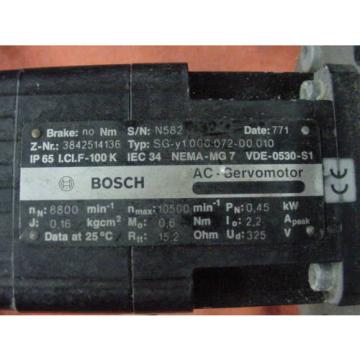 Bosch India Germany Rexroth CNC Indexer Harmonic Drive Assembly w/Servo Free Shipping!