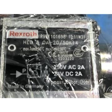 REXROTH Dutch Russia HED 8 OA-20/50K14 HYDRAULIC PRESSURE SWITCH R901101698 NEW NO BOX (U4)