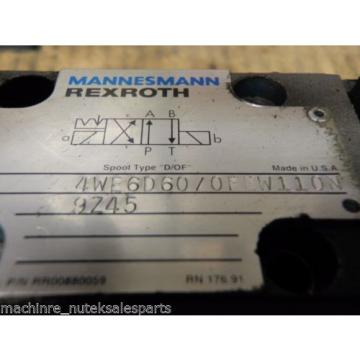 Rexroth France France Directional Valve 4WE6D60/0FEW110N _ 4WE6D600FEW110N