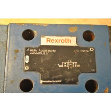 Bosch India Singapore Rexroth R900586919 4WMM10J31 Hydraulic Directional Control Valve