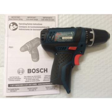 *@@@@@@@@NEW* Bosch PS31 12V 2 Speed Max 3/8&#034; Drill Driver Cordless Li-Ion @@@@@