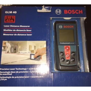 NEW IN THE BOX Bosch GLM 40  Laser Distance Measurer 140 ft. 42 m