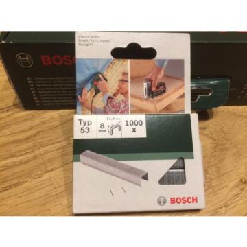 New Bosch PTK 3.6 LI 3.6v Cordless Staple Gun+Bosch1000 extra staples 8mm