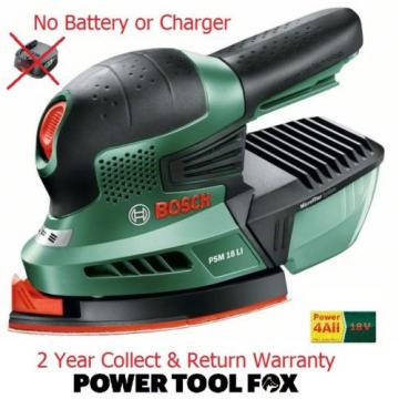 4 ONLY Bosch PSM18Li (BARE TOOL) Cordless 18v Sander 06033A1301 3165140571975 #