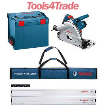 Bosch GKT55GCE Plunge Saw 2xFSN1600 Guide Rail+FSN Connector+Bag+L-BOXX 240V