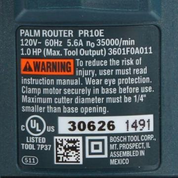 Bosch Palm Router Corded 120-Volt 1-5/16 In. Colt Single Speed Fixed New