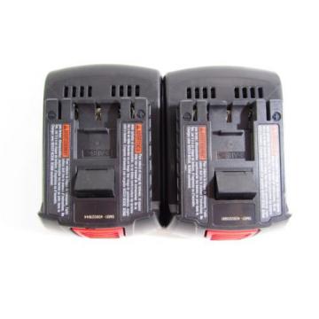 LOT OF (2) BOSCH BAT611 RECON 18 Volt 1.5Ah Lithium Ion