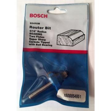 NEW BOSCH 5/16&#034; RADIUS BEADING 2 FLUTES CARBIDE TIPPED ROUTER BIT 85495M USA