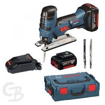 BOSCH STICHSÃ DE LA BATERÍA&#034;GE GST 18 V-LI S,CON 2 X 4,0 AH BATERÍA DE IÓN LITIO