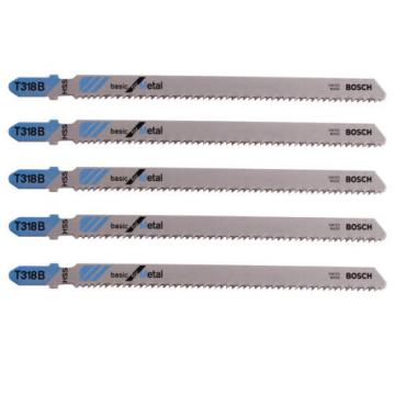 Bosch 5pcs HSS 132mm Jigsaw Blade T318B 14TPI Basic for Metal Cutting