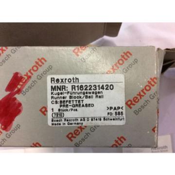 REXROTH Mexico India model# R162231420 runner block w/ ball bearing