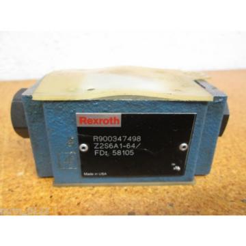 Rexroth Mexico Japan R900347498 Z2S6A1-64 Valve New