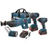 Bosch 18V Cordless Lithium-Ion 4-Tool Combo Kit CLPK431-181 -Brand New MSRP $650