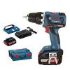 BOSCH TALADRO DE BATERÍA GSR 18 V-EC INALÁMBRICO + 2x PILA 2Ah+L-BOXX 06019D6105