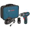 Bosch 12 Volt Lithium ion Cordless Electric Variable Speed Drill Driver Kit