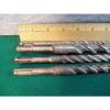 LOT OF 4 BOSCH SDS PLUS DRILL BITS 3/8&#034;, 3/4&#034;, 1/2&#034;, 5/8&#034; MADE IN GERMANY