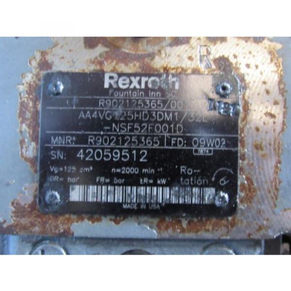 REXROTH Germany china PUMP AA4VG125HD3DM1/32L-NSF52F001D #7 image