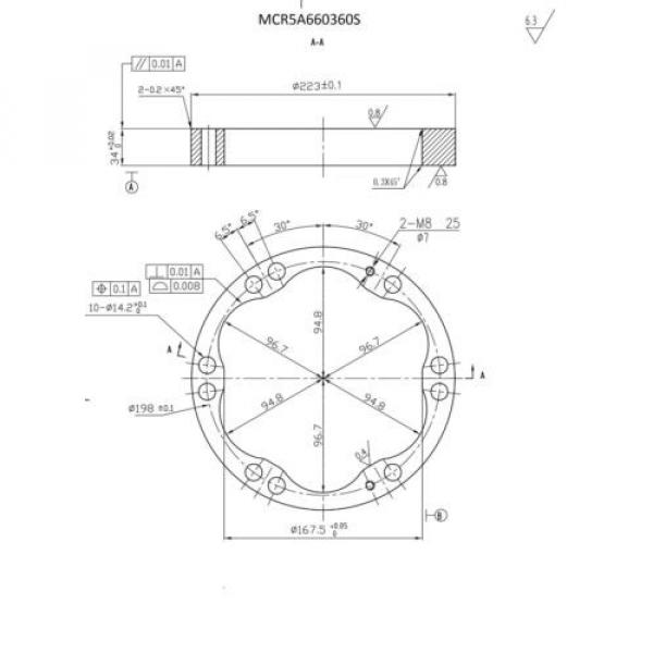 REXROTH Japan Russia NEW REPLACEMENT CAM/STATOR RING MCR05A660-360  WHEEL/DRIVE MOTOR #2 image