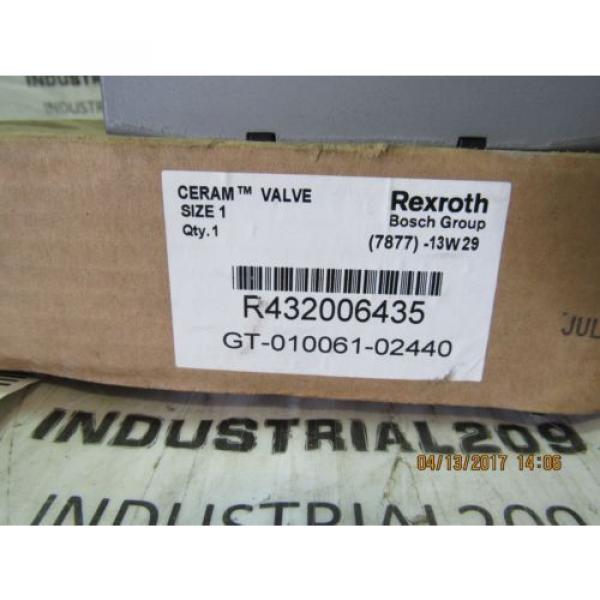 REXROTH France Canada CERAM VALVE RT32006435 GT-010061-02440 NEW #4 image