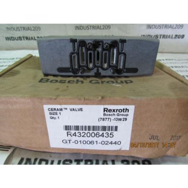 REXROTH France Canada CERAM VALVE RT32006435 GT-010061-02440 NEW #5 image