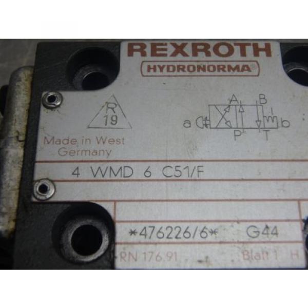 REXROTH Germany Dutch HYDRONORMA HYDRAULIC VALVE_4 WMD 6 C51/F_4WMD6C51F #4 image