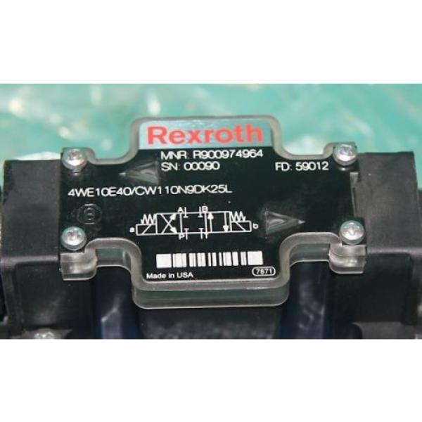 Mannesmann Canada Dutch Rexroth 4WE10E40/CW110N9DK25L Hydraulic Solenoid Valve R900974964 #3 image