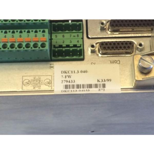 REFURBBED Singapore France REXROTH SERVO DRIVE DKC11.3-040-7-FW PN 279433 FWA-EC0DR3-SMT-02VRS-MS #4 image