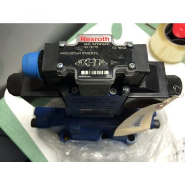 NEW Dutch Canada REXROTH R900904406,Z2FS 6-44/1Q, VALVE,R978008115,4WE6J61/EW110N9DK25L CE #1 image