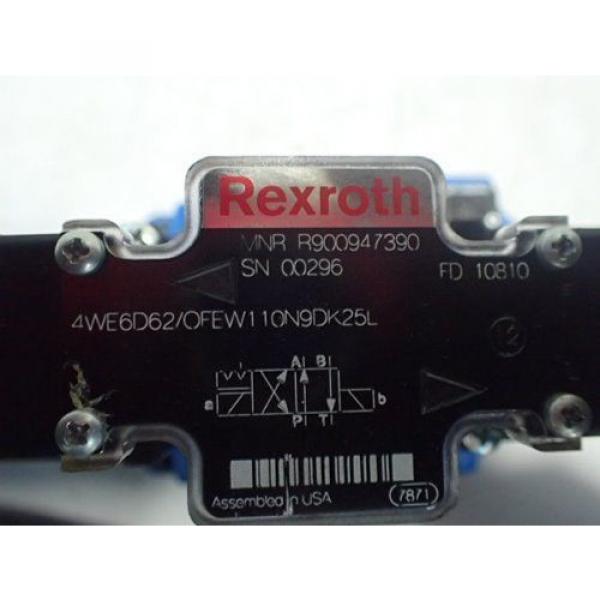 NEW Canada Dutch REXROTH R900947390 HYDRAULIC VALVE,4WE6D62/OFEW110N9DK25L,R978912400,BOXZT #2 image