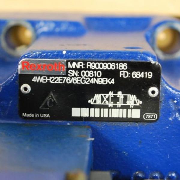 Rexroth Singapore Greece 4WEH22E76/6EG24N9EK4, #ZDR6DP2-43/75YM/12, #4WE6J60/EG24N9K4 Assembly. #6 image