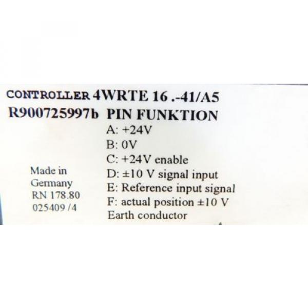 Rexroth Korea Canada 4WRTE-42/M R900891138 + 4WRTE 16 V1-200L-41 R900723643 -used- #5 image