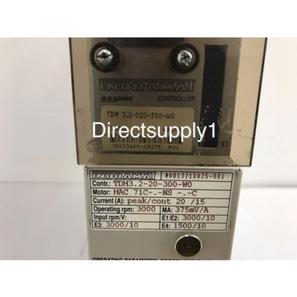 Indramat France Canada Rexroth TDM 3.2-020-300-W0 AC Servo Controller Drive #3 image