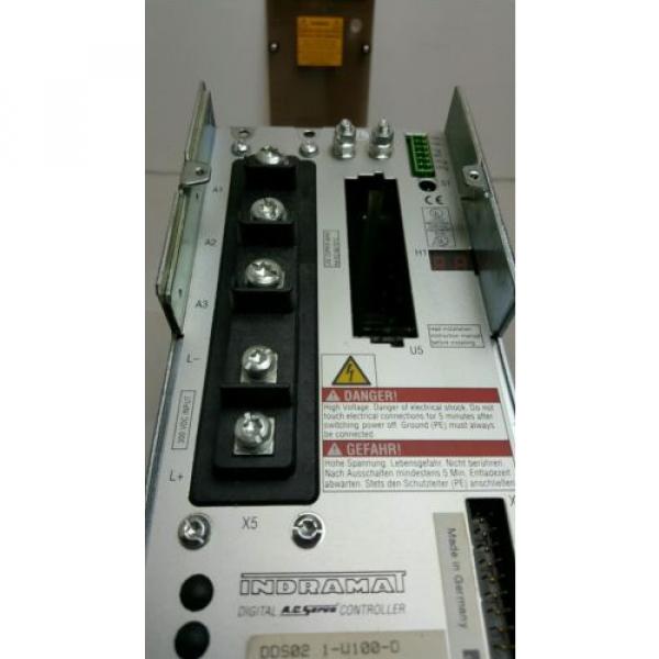 INDRAMAT/REXROTH USA Dutch  DDS02.1-W100-D  DIGITAL A.C. SERVO DRIVE CONTROLLER  R91124547 #4 image