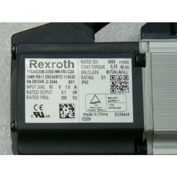 Rexroth India china Indramat MSM020B-0300-NN-M0-CG0 Servomotor MNR R911 295549FD 11 W 20 SN #2 image