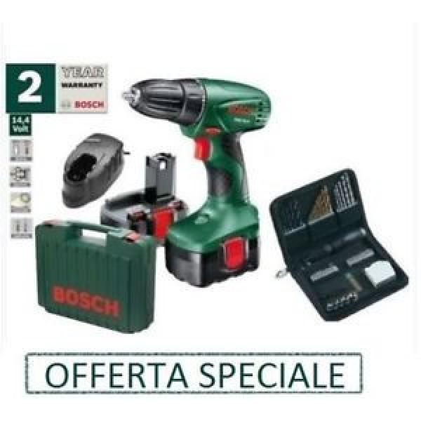 TRAPANO AVVITATORE BOSCH PSR 14,4 LION+2 BATTERIE INCLUSE+46 ACCESSORI #1 image