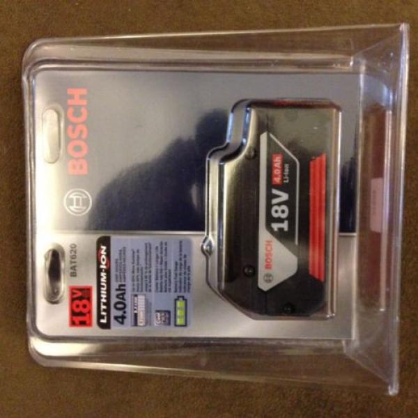 New Bosch BAT620 18V 18 Volt 4.0Ah Lithium Ion Battery FatPack Li-ion NIB #6 image