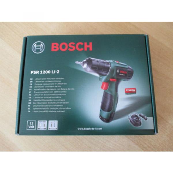 Bosch PSR 1200 LI-2 Lithium-Ionen-Akku-Bohrschrauber 12V 1,5Ah Syneon Chip Neu #1 image