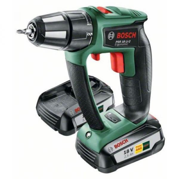 10 Only Bosch PSR18Li-2 18V 2.5AH 2 Speed Drill/Driver 06039B0171 3165140814195&#039; #1 image