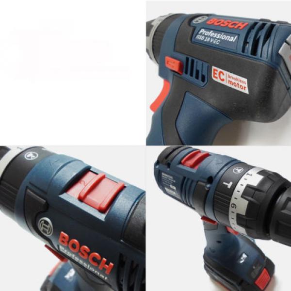 Bosch GSB18V-EC Cordless 18V 4.0Ah+2.0Ah Li-ion Brushless Combi Drill Drive #3 image