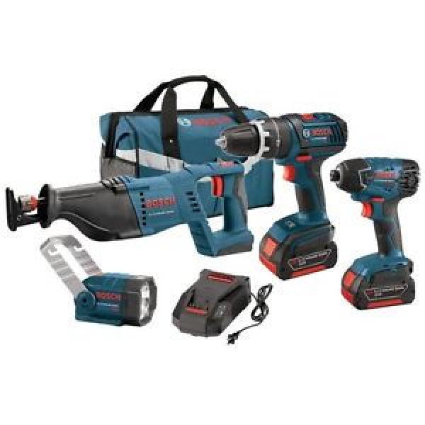 Bosch 18V Cordless Lithium-Ion 4-Tool Combo Kit CLPK431-181 -Brand New MSRP $650 #1 image