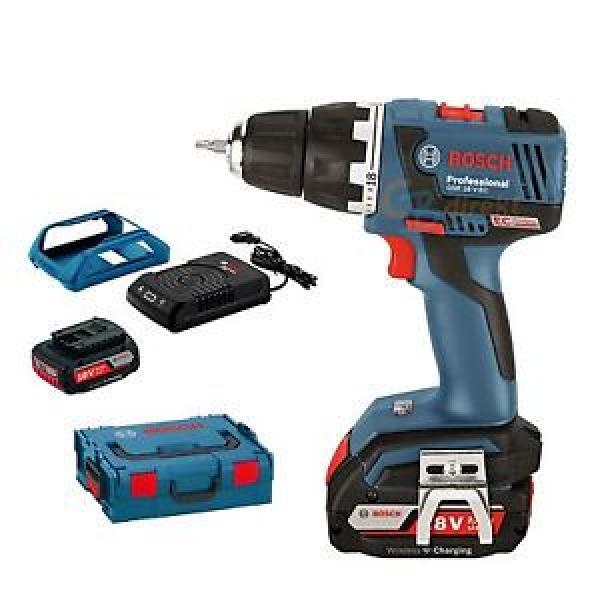 BOSCH TALADRO DE BATERÍA GSR 18 V-EC INALÁMBRICO + 2x PILA 2Ah+L-BOXX 06019D6105 #1 image