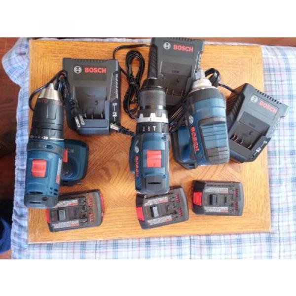 Bosch 18V Li-Ion brushless / regular tool set - 3 tools  3 battery  3 chargers #4 image