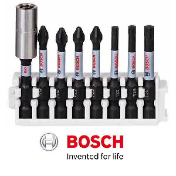 BOSCH IMPACT CONTROL 8 PIECE PH2/PZ2/T20/T25/T30 SCREWDRIVER BIT SET #1 image