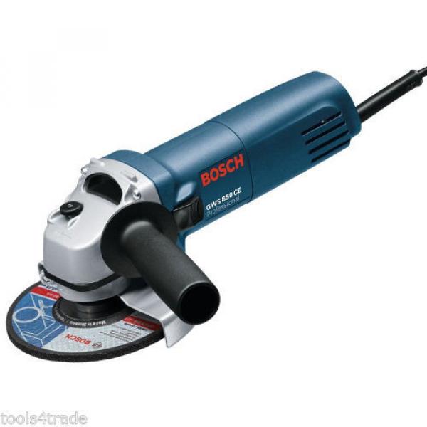 Bosch GWS850 Angle Grinder With Diamond Blade 240V + 10 Thin Metal Inox Disc #2 image