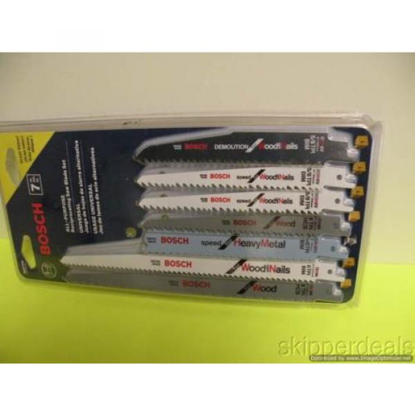 BOSCH RAP7PK 7-PACK CARBON &amp; BI-METAL RECIPROCATING SAW BLADE SET BRAND NEW #3 image