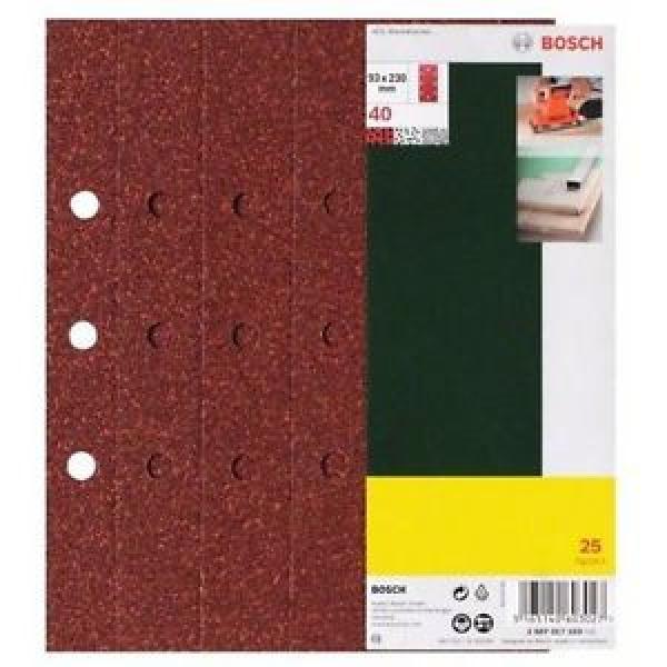 Bosch 2607017101 25 Fogli Abrasivi Orbitale, Grana 180, 93 x 230 mm, 8 Fori #1 image